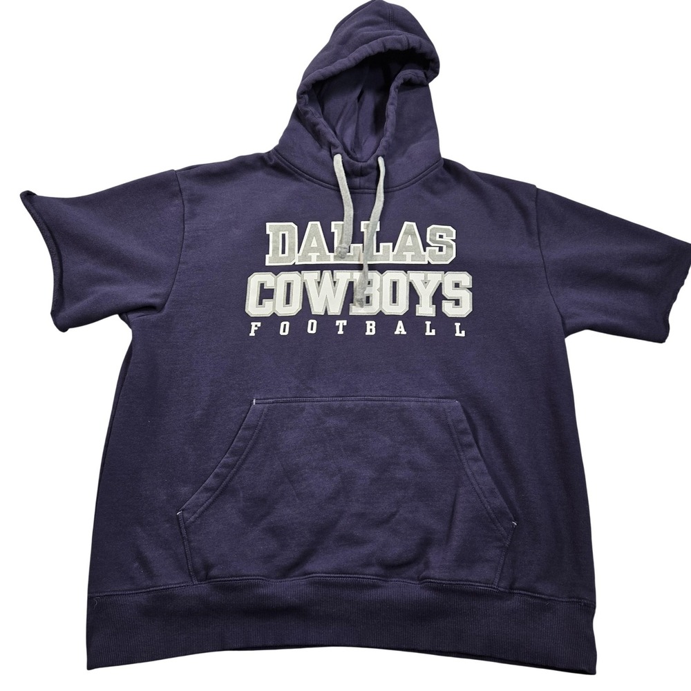 Dallas Cowboys Hoodie Mens Medium Blue NFL Football Cowboys Authentic Sweatshirt